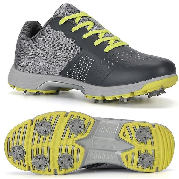 Men Golf Shoes, Spikes Golfing Sneakers 9 / G