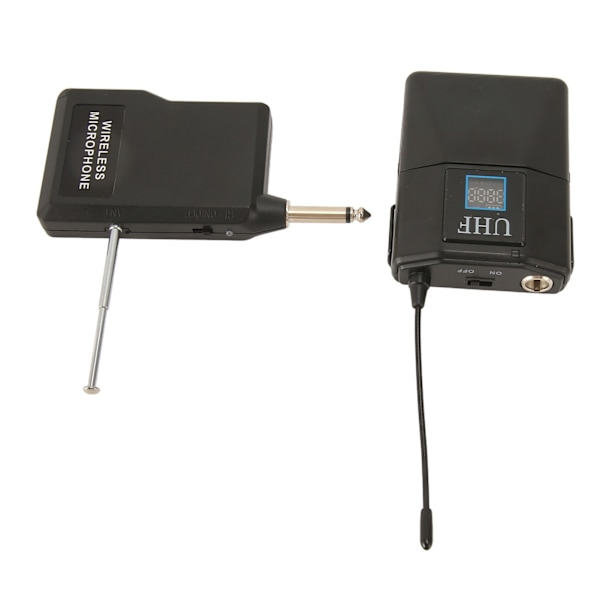 Trådlös Lavalier Mikrofon Brusreducering Mini UHF Clip On Mic för Scenframträdande KTV