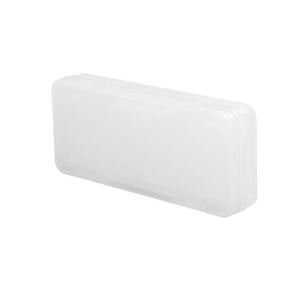 4-i-1 Spelkortfodral Dammsäkert Bärbart PP Spelkassett Förvaringslåda för Switch Transparent Vit