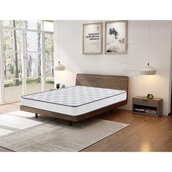 DEWINNER Madrass 140x190cm, Memory Foam, Tjocklek 21 cm, Ultra Andningsförmåga, Vändbar