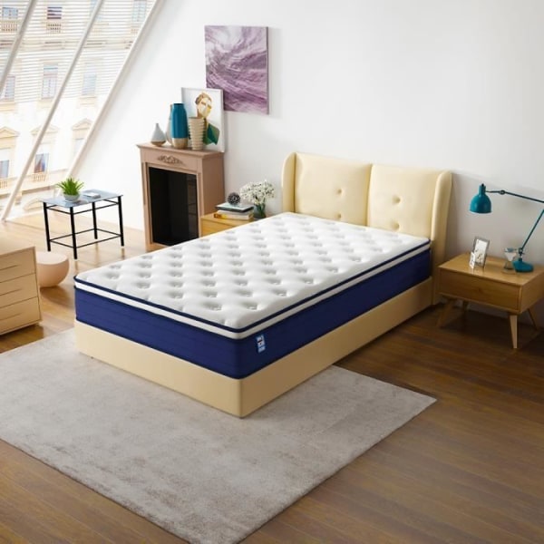 90x190 STANEW® madrass med pocketfjädrar Godkänd kvalitet Höjd 25 cm