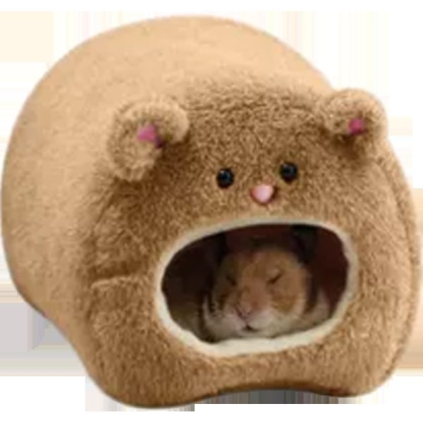 Husdjur hamster säng brun varm hängande bur hängmatta söt hamster hus matta råtta vinter hamster säng