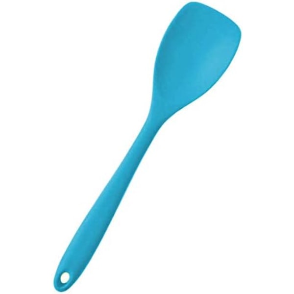 6 st silikonsked spatelsked, hög värmebeständig till 680°F, hygienisk design i ett stycke, non-stick gummimatlagning blue