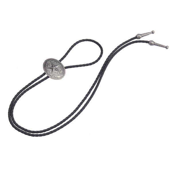 Western Cowboy Bolo Tie för män Pu Läder Halsband Smycken För H