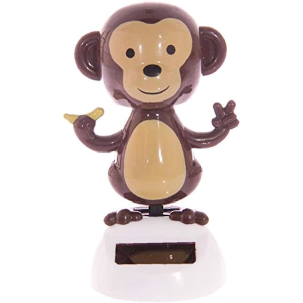 Soldriven Shaking Toy Monkey Dans Flip Flap Bil Hemdansare Bobble Toy Barn Födelsedagspresent Bildelar Tillbehör white