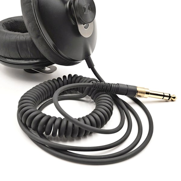 Stereo Spiral Audiokabel 2,5 mm till 3,5 mm Hörlurar Fjäderkabel W