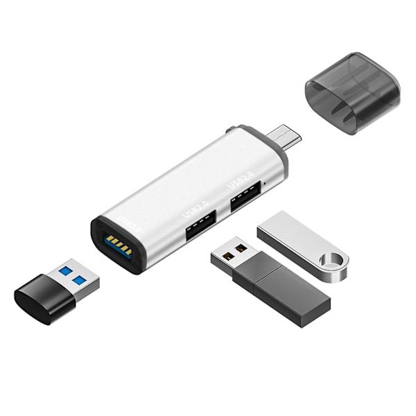 Multi USB 3.0 3-portars splitter, höghastighets 5 gbps USB-hubbadapter F