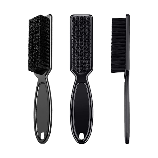 Barber Halsdammborste Set Herr Dammborste Ansiktsborste Verktyg Skägg 3 PCS