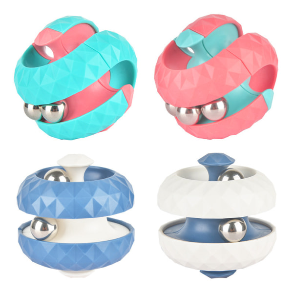 Orbit Ball-leksaker, toppsnurrleksaker som stress relief och kreativa dekompressionsleksaker, Track Infinite Flip Change Puzzle G blue
