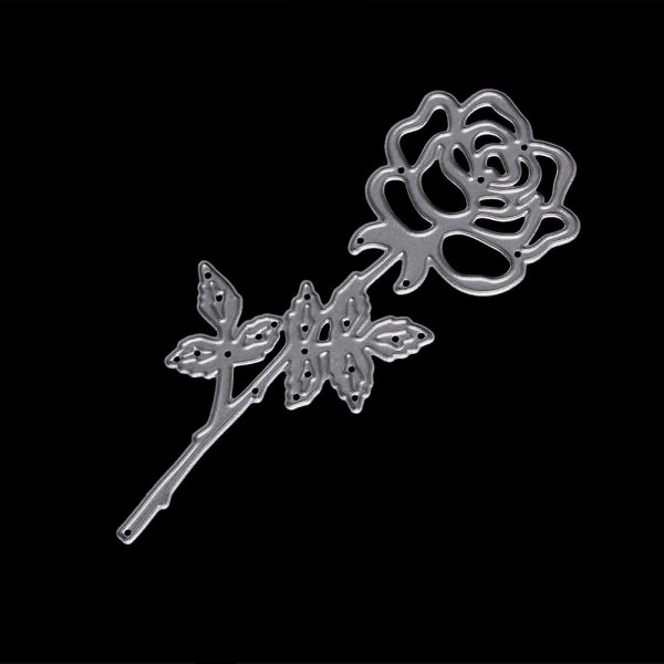 Romantisk Rose Cutting Dies Stencils DIY Scrapbook Album Card Embossing Craft