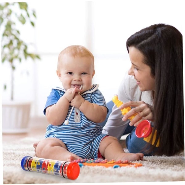 Rainmaker Rain Stick för bebisar Skallror Rain Stick Shaker Musik Sensorisk Auditiv Mini Rainbomaker Musikinstrument