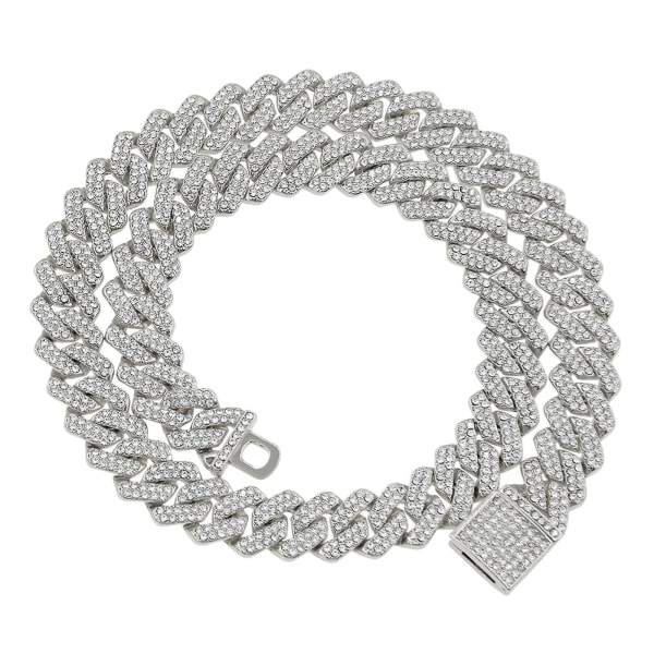 Kubanska kedjor Halsband Bling Hip Hop Smycken Män Kvinnor Armband J