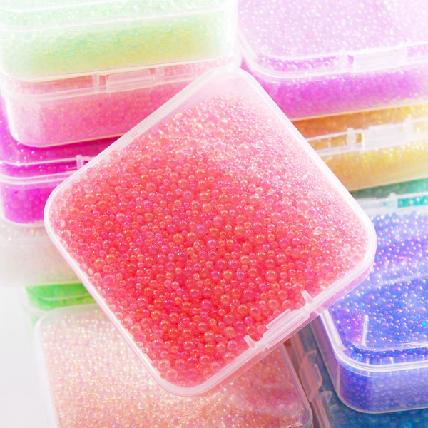 90g/låda Mini Bubble Beads För Uv Resin Filler Resin Fyllning Diy Nail Art Dekor