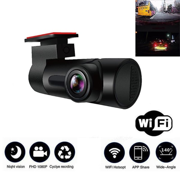 Dash Cam High Definition 140 vidvinkel Night Vision Bilkamera körinspelare