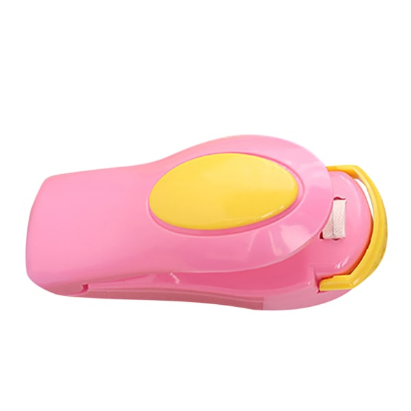 5st Mini Bärbar Vacuum Sealer Handhållen Värmeförseglingsmaskin för plastpåsar Food Saver Förvaringsmaskin Food Clip Sna pink