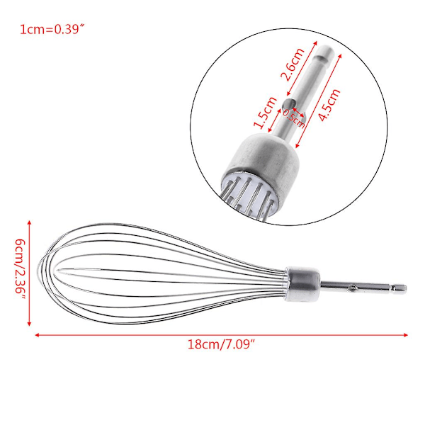 Rostfritt stål äggvisp 12 trådar ägg skummare handgjord efterrätt