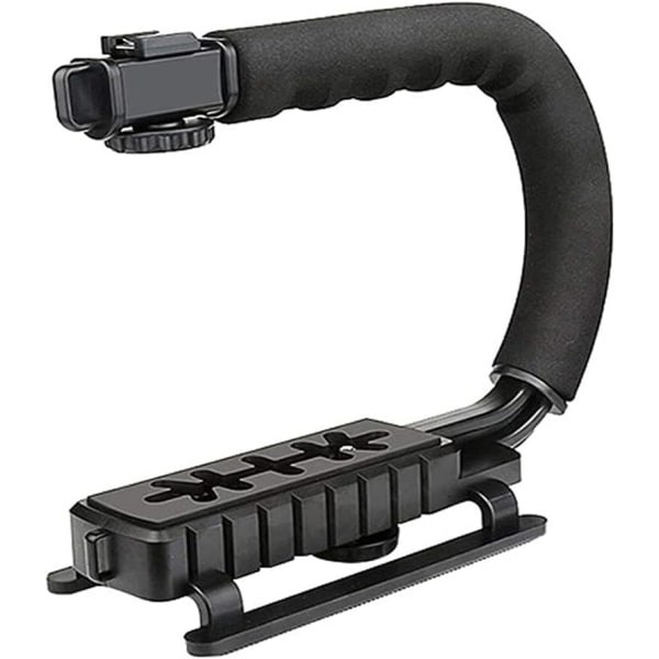 U-grip skofästen, handhållen stabilisator, stabiliserande handtag, video action stabilisator, för DSLR kamera videokamera