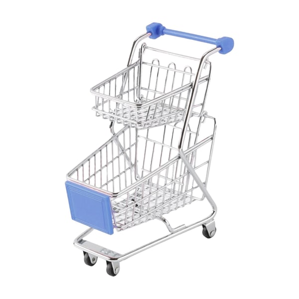 Mini Supermarket Handvagn Förvaringsleksak För Flickor Barn Semester