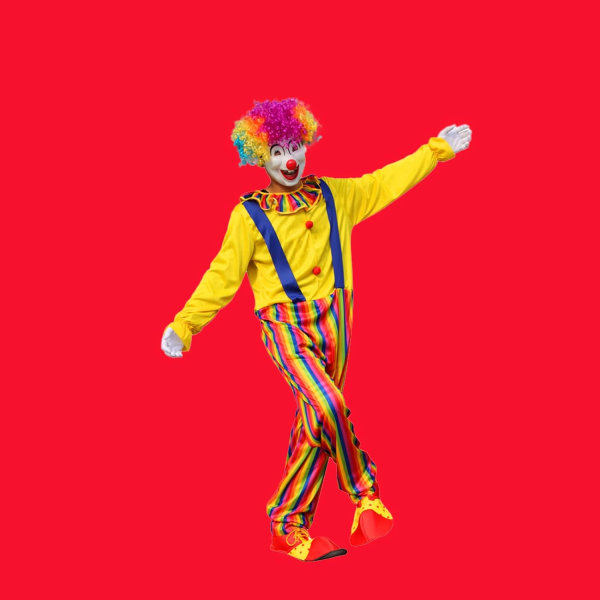 Barn Clown Peruk, Rolig Clown Curly Afro Peruk Regnbågsperuk Färgglad peruk för barn Pojkar Flicka Party