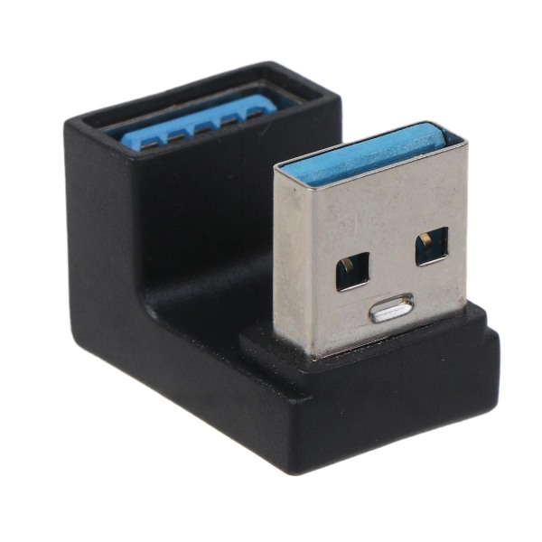 Högkvalitativ 180 USB adapter USB 3.0 A manligt till kvinnligt kön 180 grader