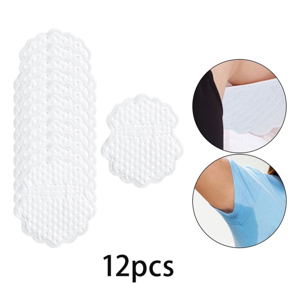 12x Engångssvettlappar för armhålor, absorberande svettlappar för armhålor för kvinnor