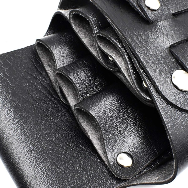 Frisörbältesväska, multifunktionellt verktyg för frisörbälte med justerbart midjeaxelbälte (svart)