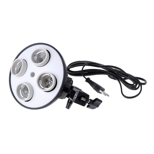 4 i 1 E27 Inbyggd kontroll Keramisk lamphållare Bassockel Adapter för Softbox