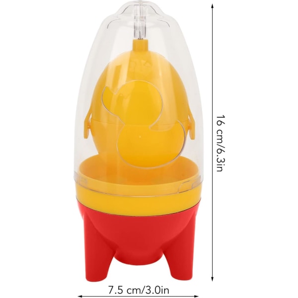 2st äggulablandare, bärbar gyllene äggmaskin Handdriven äggsnurra Dra i repet Lätt att använda Kök Matlagning till red