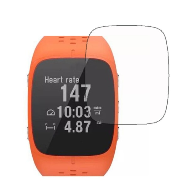 3x genomskinlig LCD-skärmskydd Guard Cover Film för Polar M430 Sport Smart Watch