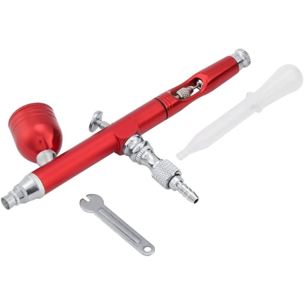 Airbrushing-systemsats med intagskontakt Målningsverktyg Multifunktionellt dubbelverkande airbrush-kit Red