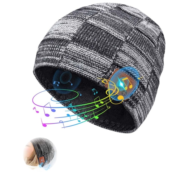 Nyhetsgåvor för män Bluetooth mössa - julstrumpa fyllmedel för män Tonåringar Vuxna hatt med hörlurar, Co