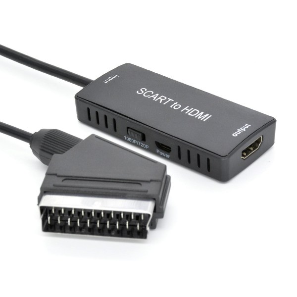 Scart till HDMI-kompatibel omvandlare Scart In HDMI-kompatibel 720/1080p Switch