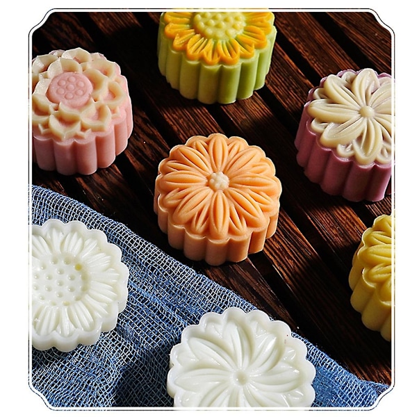 Krabba Form Mooncake Mögel Set 20g Moon Cake Mögel Med Återanvändbar St