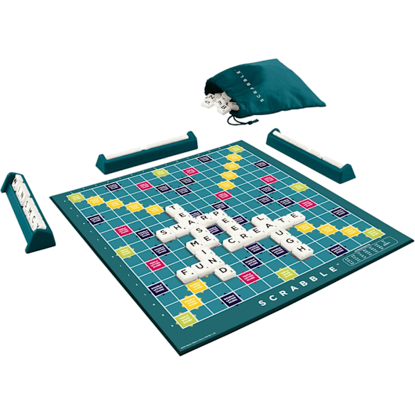 Mattel Games Classic Scrabble, Original Crossword Brädspel, En