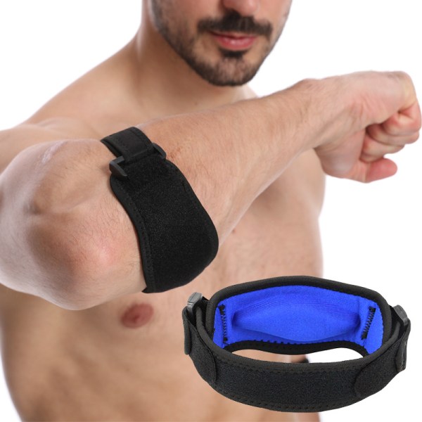 Tennisarmbågsstöd Armbågsstöd för män och kvinnor Golfare Armbågsstödsrem med kompressionsdyna