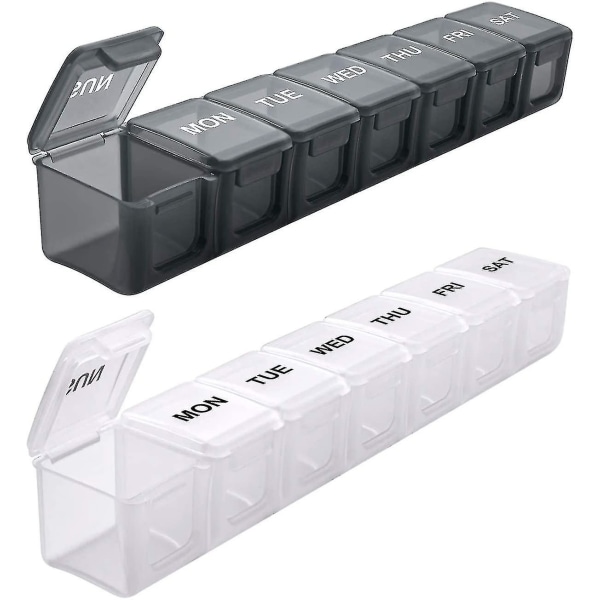 Extra Large Weekly Pill Organizer 2 st, Sukuos Xl Daily pillerfodral