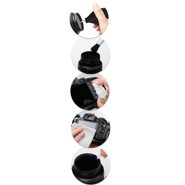 Mini gummi luftdammblåsare set , kulpump handpump dammrengöring för kameralins, tangentbord, datorvarv
