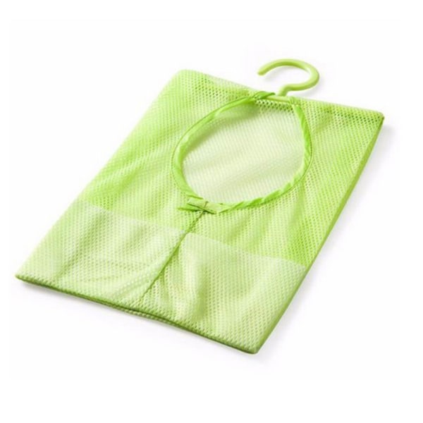 Multipurpose Peg Bag 360° Rotation Hängande Klädnypa Påse Utrymmesbesparande förvaringsväska för kök Badrumskläder Strumpor green