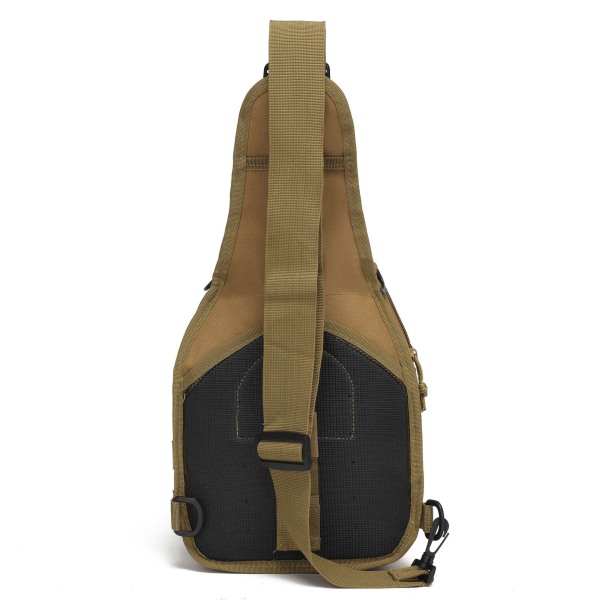 Men Daily Tactical Backpack Army bröstväska för män Nylon Military Messenger Sling Bags Ryggsäck cykelaxelväska brown