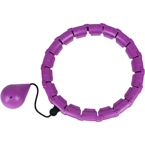Viktad Hula Hoop, Smart Hula Hoop med boll, 24 löstagbara knop Auto-Spinning Fitness Viktminskning Massage 1st