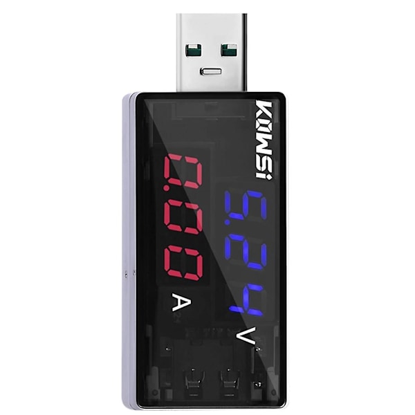 Kws-11va Dubbel USB-testare Laddare Testare Voltmeter Ammeter Laddning