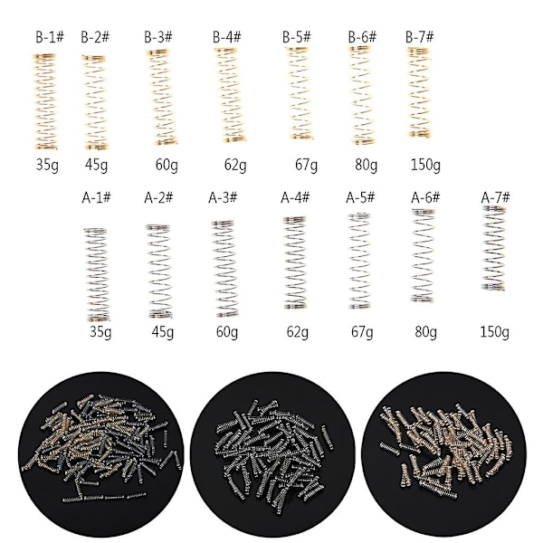 Gaming Mekanisk Tangentbord Switch Fjädrar Set 35g/45g/60g/62g/67
