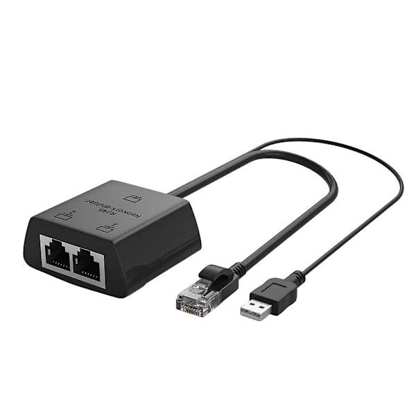 1 till 2 portar hon RJ45-kontakt adapter nätverksförlängningskabel Section A