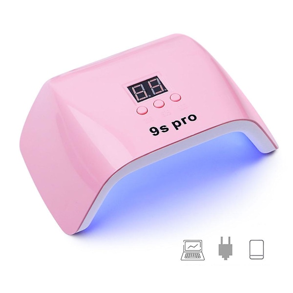 120w UV LED-nagellampa Gel-nagellampa för nagellack 9s Snabbtorkande