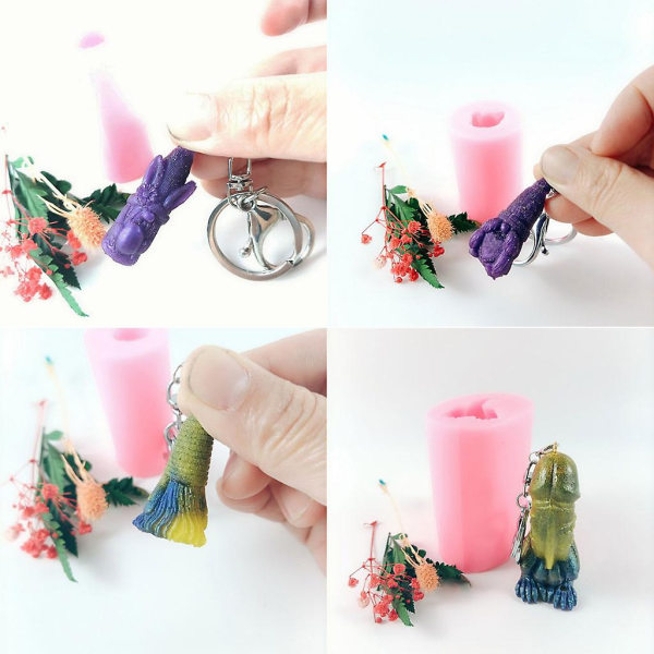 Silikon Gnome DIY Smycken Tool Form Fin Uv Epoxy Resin Made