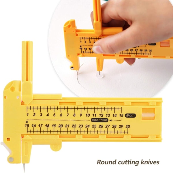 Cirkelsnittare Kompass Snittare Papperstrimmer Cirkulär Skärverktyg, Roterande Kompass Cirkelsnittare Konst Hantverk Verktyg