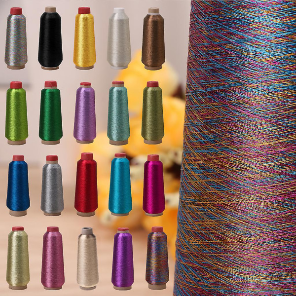 1 st symaskin kontrådar Polyester overlockning för alla ändamål 20 färger