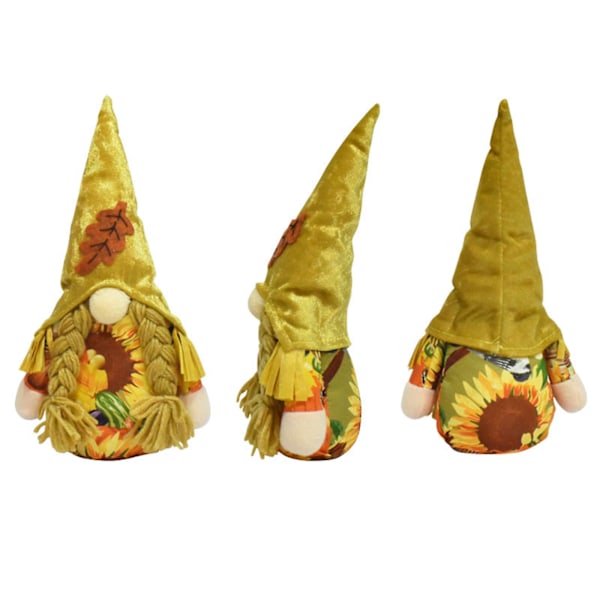 Faceless Gnomes Solros Dvärg Figur Dekoration Tack för Dockan Womens