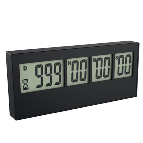 Nedräkningsklocka Timers Lcd Digital Countdown Digital Timers Plas Black