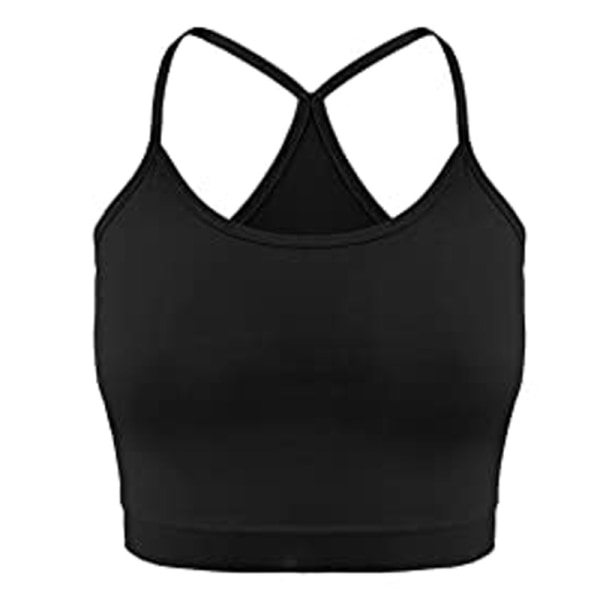 1 st basic bomull utan ärm racerback crop tank top dam sport crop top för dam flickor dagliga kläder 1